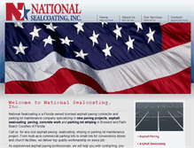 Tablet Screenshot of nationalsealcoating.com